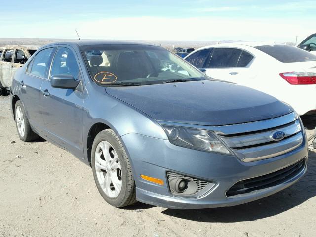 3FAHP0HA6CR214187 - 2012 FORD FUSION SE BLUE photo 1