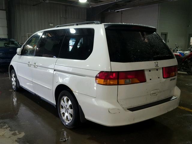 2HKRL18612H563884 - 2002 HONDA ODYSSEY EX WHITE photo 3