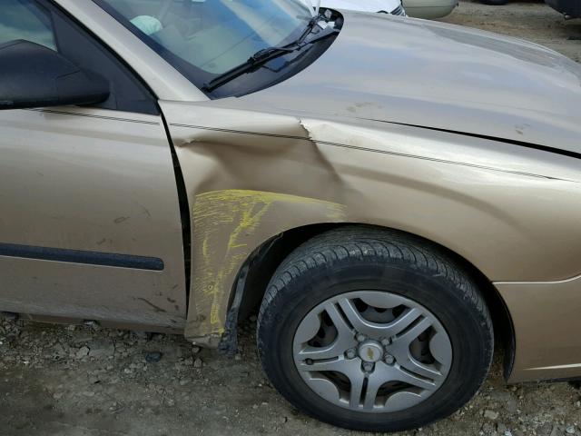 1G1ZS52F05F324966 - 2005 CHEVROLET MALIBU GOLD photo 9