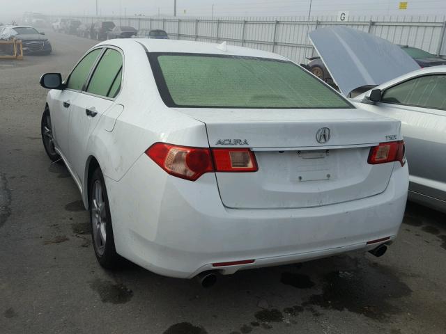 JH4CU2F68CC024055 - 2012 ACURA TSX TECH WHITE photo 3