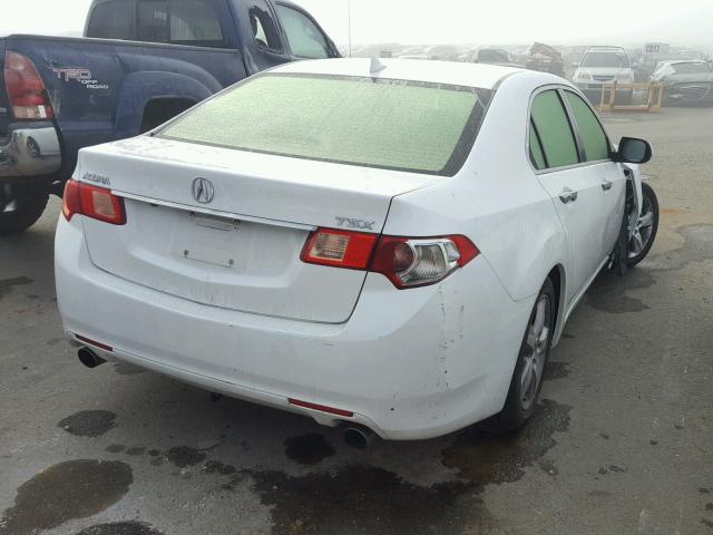 JH4CU2F68CC024055 - 2012 ACURA TSX TECH WHITE photo 4