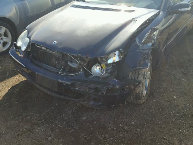 WDBRF92H86F762896 - 2006 MERCEDES-BENZ C GENERATI BLUE photo 9