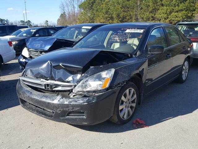 1HGCM66807A024483 - 2007 HONDA ACCORD EX BLACK photo 2