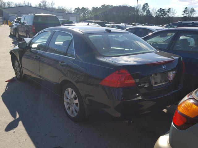 1HGCM66807A024483 - 2007 HONDA ACCORD EX BLACK photo 3