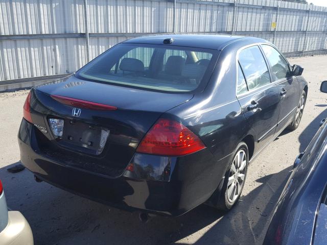 1HGCM66807A024483 - 2007 HONDA ACCORD EX BLACK photo 4