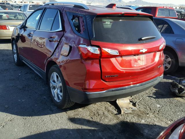 2GNAXMEV3J6197984 - 2018 CHEVROLET EQUINOX PR RED photo 3