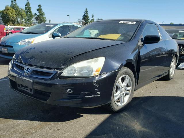 1HGCM72757A006337 - 2007 HONDA ACCORD EX BLACK photo 2