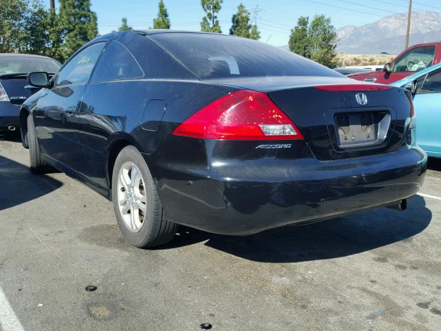 1HGCM72757A006337 - 2007 HONDA ACCORD EX BLACK photo 3