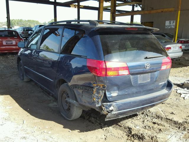 5TDZA23C44S065698 - 2004 TOYOTA SIENNA CE BLUE photo 3