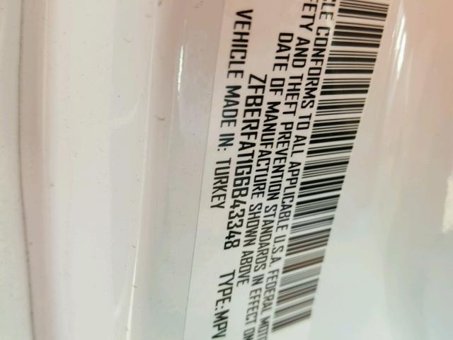 ZFBERFAT1G6B43348 - 2016 RAM PROMASTER 白色 照片 10