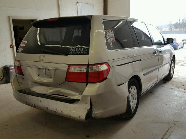 5FNRL38236B037561 - 2006 HONDA ODYSSEY LX TAN photo 4