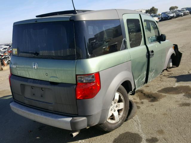 5J6YH28675L019354 - 2005 HONDA ELEMENT EX GREEN photo 4