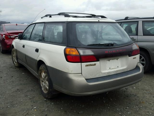 4S3BH6756Y7672461 - 2000 SUBARU LEGACY OUT WHITE photo 3