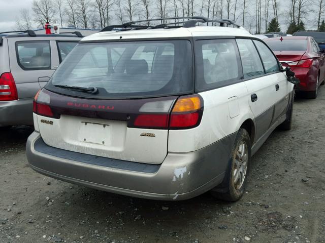 4S3BH6756Y7672461 - 2000 SUBARU LEGACY OUT WHITE photo 4