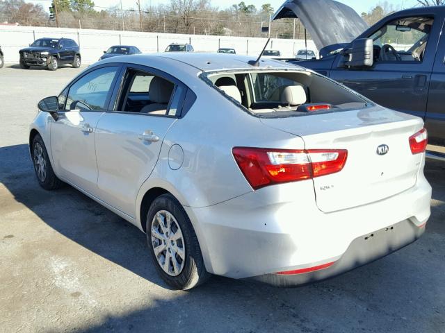 KNADM4A37H6049725 - 2017 KIA RIO LX Արծաթագույն լուսանկար 3