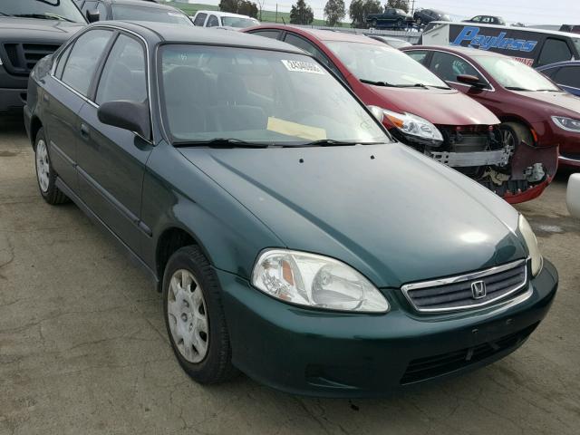 JHMEJ6679YS005268 - 2000 HONDA CIVIC LX GREEN photo 1