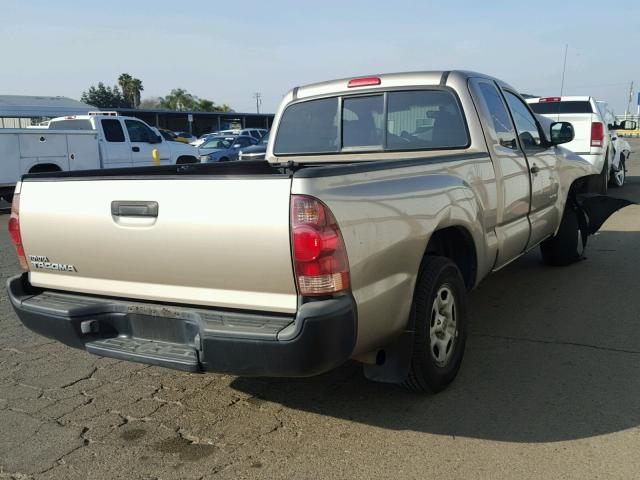 5TETX22N07Z388323 - 2007 TOYOTA TACOMA ACC GOLD photo 4