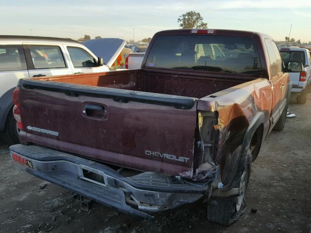 1GCEK19T83E291700 - 2003 CHEVROLET SILVERADO BURGUNDY photo 4