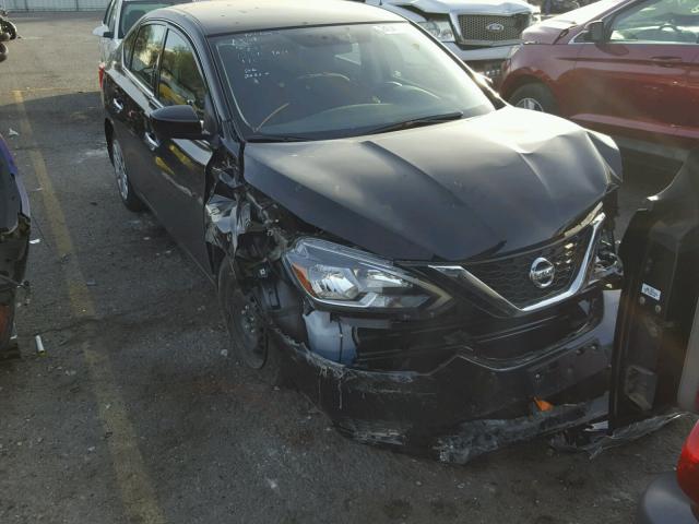 3N1AB7AP5HY398524 - 2017 NISSAN SENTRA S BLACK photo 1