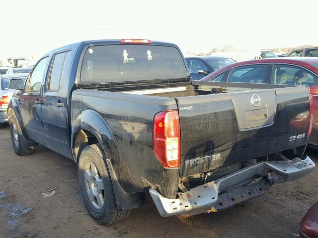 1N6AD07W48C449210 - 2008 NISSAN FRONTIER C BLACK photo 3