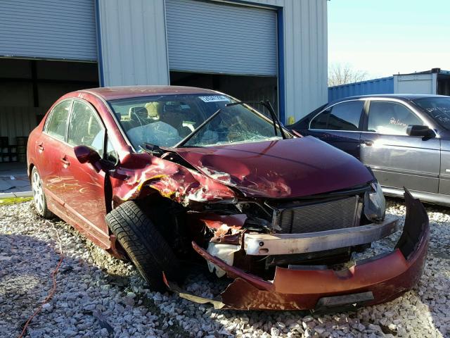 1HGFA16516L101329 - 2006 HONDA CIVIC LX RED photo 1