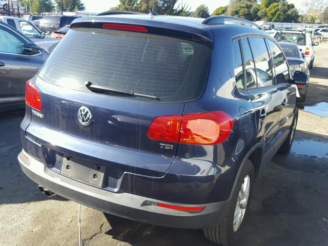 WVGAV7AX6GW583154 - 2016 VOLKSWAGEN TIGUAN S BLUE photo 4