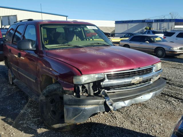 1GNEC13V24J296317 - 2004 CHEVROLET TAHOE C150 MAROON photo 1