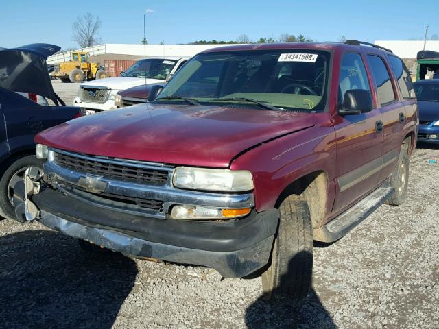 1GNEC13V24J296317 - 2004 CHEVROLET TAHOE C150 MAROON photo 2