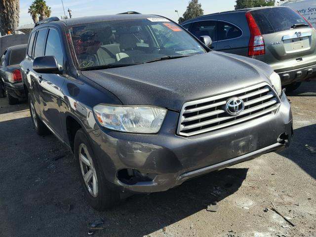 JTEDS41A682064730 - 2008 TOYOTA HIGHLANDER CHARCOAL photo 1