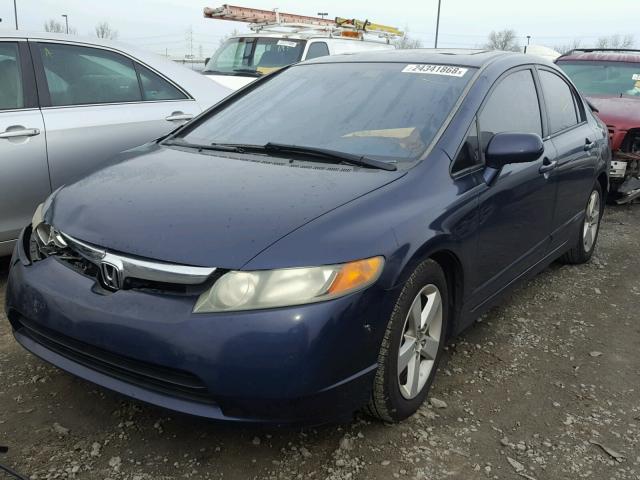 1HGFA16866L043888 - 2006 HONDA CIVIC EX BLUE photo 2