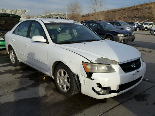 5NPEU46F87H164414 - 2007 HYUNDAI SONATA SE WHITE photo 1