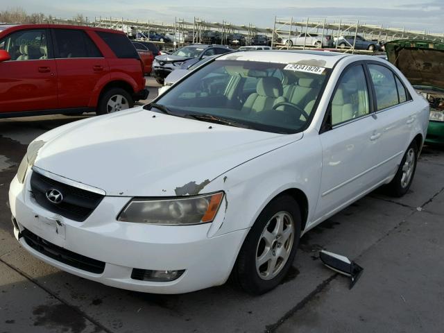 5NPEU46F87H164414 - 2007 HYUNDAI SONATA SE WHITE photo 2