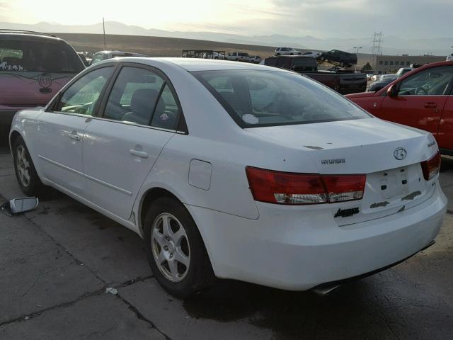 5NPEU46F87H164414 - 2007 HYUNDAI SONATA SE WHITE photo 3