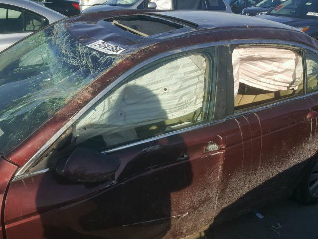 1HGCP2F79BA029309 - 2011 HONDA ACCORD EX BURGUNDY photo 10