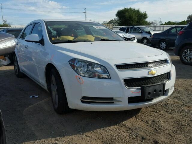 1G1ZC5EU8CF196139 - 2012 CHEVROLET MALIBU WHITE photo 1