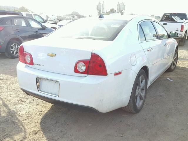 1G1ZC5EU8CF196139 - 2012 CHEVROLET MALIBU WHITE photo 4