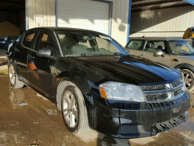 1C3CDZCB6CN260384 - 2012 DODGE AVENGER SX BLACK photo 1