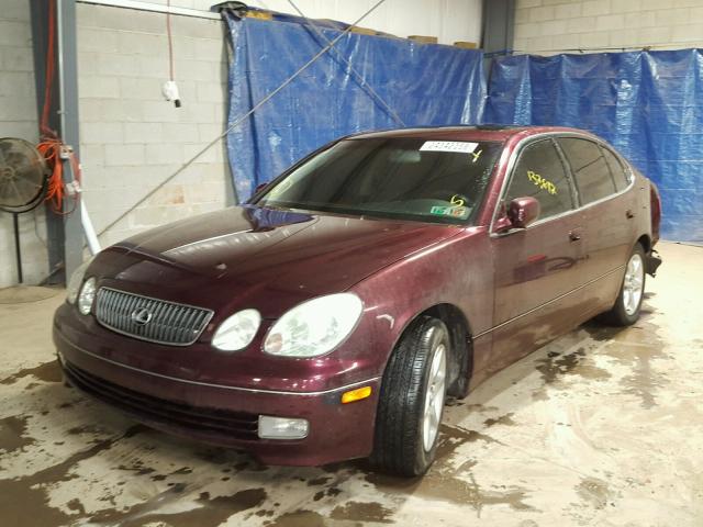 JT8BD69S920173618 - 2002 LEXUS GS 300 MAROON photo 2