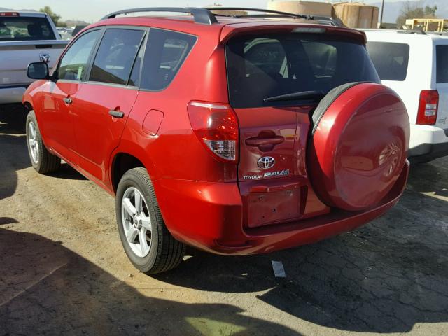 JTMZK33V385020140 - 2008 TOYOTA RAV4 RED photo 3