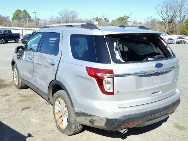 1FM5K7D89FGA91791 - 2015 FORD EXPLORER X SILVER photo 3