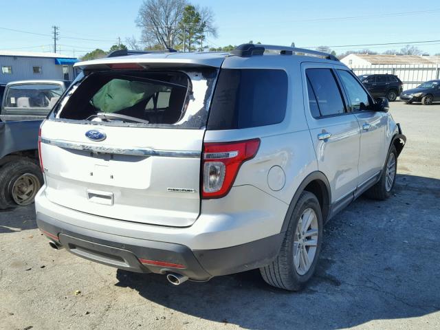 1FM5K7D89FGA91791 - 2015 FORD EXPLORER X SILVER photo 4