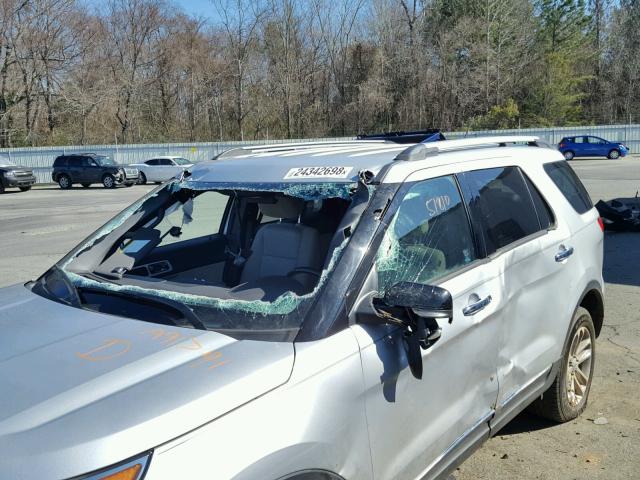 1FM5K7D89FGA91791 - 2015 FORD EXPLORER X SILVER photo 9