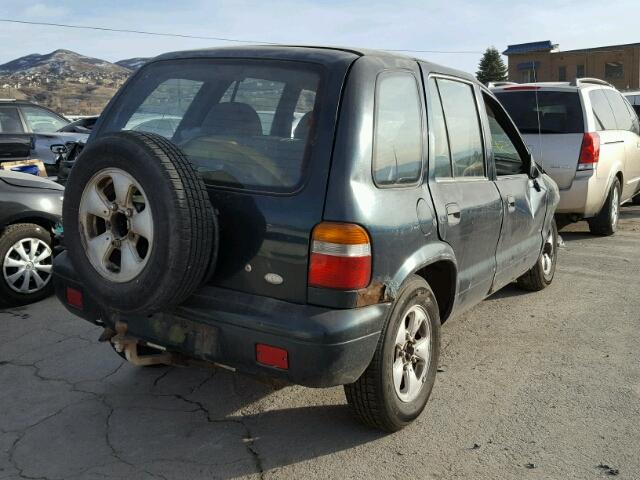 KNDJA7230V5540590 - 1997 KIA SPORTAGE GREEN photo 4