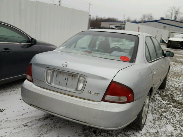 3N1CB51D33L816717 - 2003 NISSAN SENTRA XE SILVER photo 4