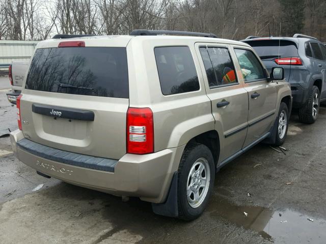 1J4FF28BX9D232762 - 2009 JEEP PATRIOT SP GOLD photo 4