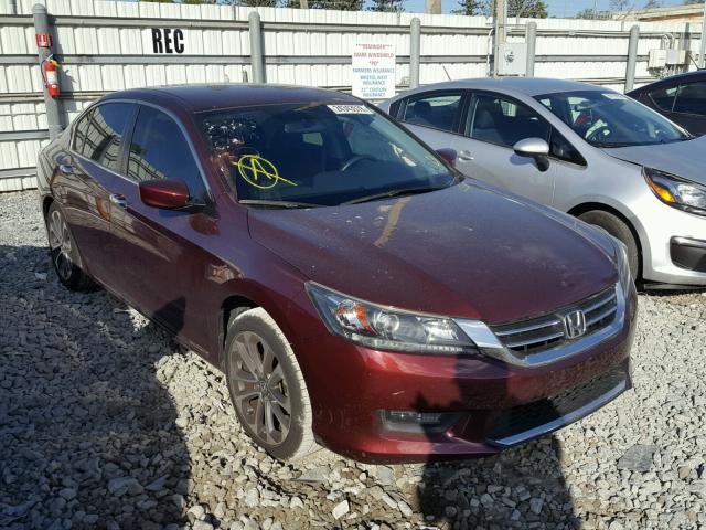 1HGCR2F5XEA309169 - 2014 HONDA ACCORD SPO BURGUNDY photo 1