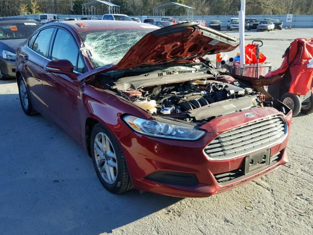 3FA6P0H79FR287702 - 2015 FORD FUSION SE RED photo 1