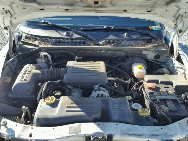 1B7HL48N62S511804 - 2002 DODGE DAKOTA QUA WHITE photo 7