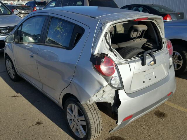 KL8CD6S93EC534723 - 2014 CHEVROLET SPARK 1LT SILVER photo 3