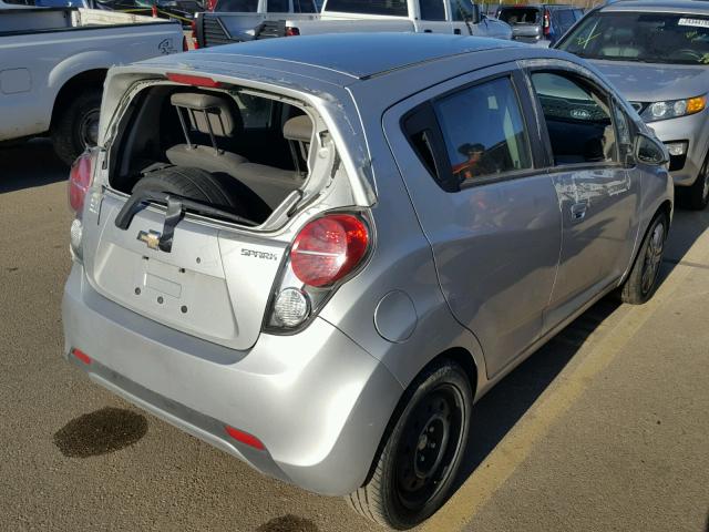 KL8CD6S93EC534723 - 2014 CHEVROLET SPARK 1LT SILVER photo 4